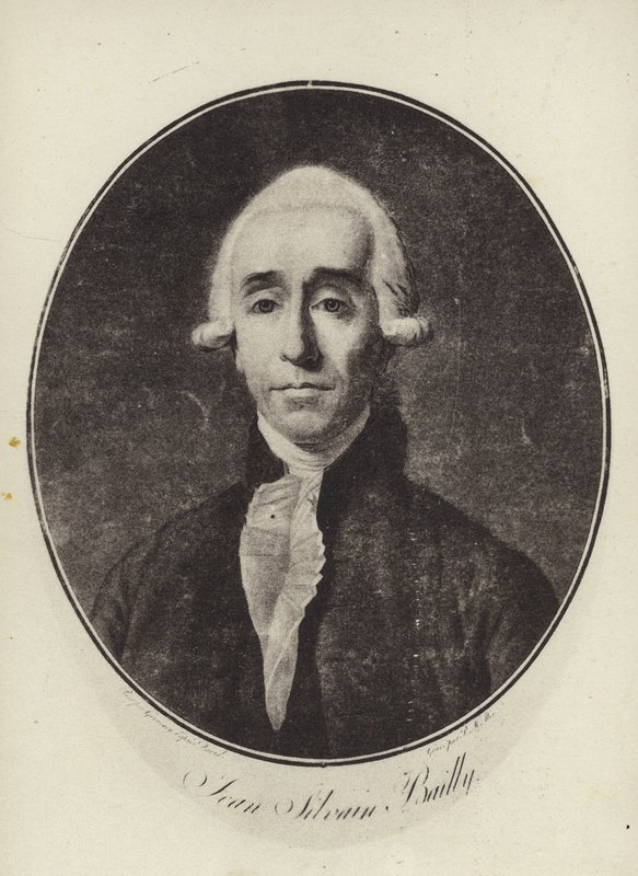 Jean Sylvain Bailly, Fransız astronom, matematikçi ve devrimci politikacı (litho) by French School