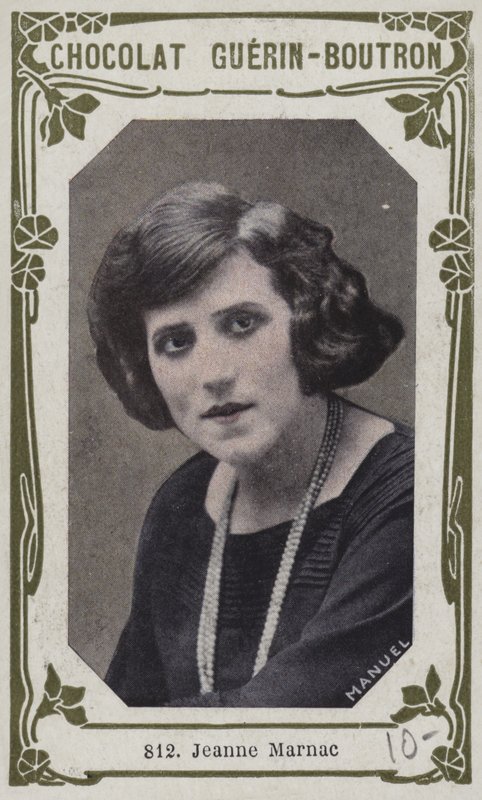 Jeanne Marnac (renkli fotoğraf) by French School
