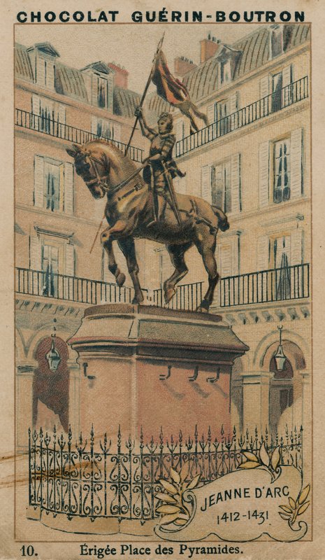Jeanne dArc, 1412-1431, Erigee Place des Pyramides by French School