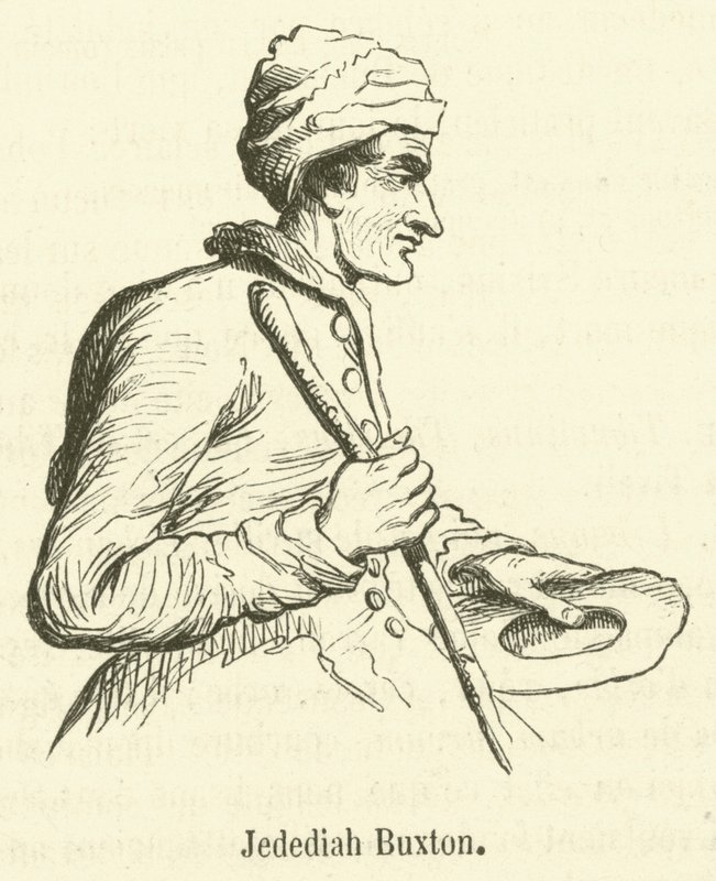 Jedediah Buxton (gravür) by French School