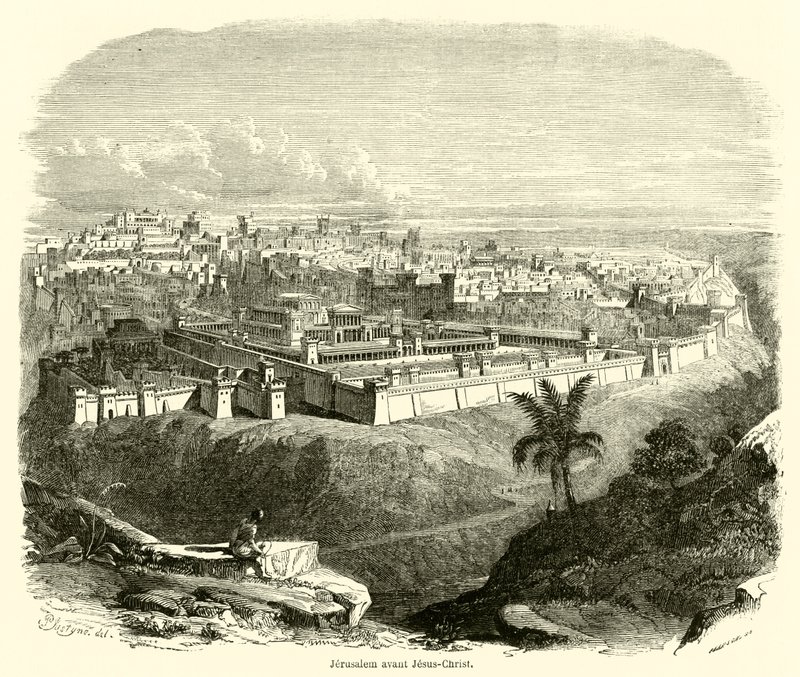Kudüs avant İsa-Mesih (gravür) by French School