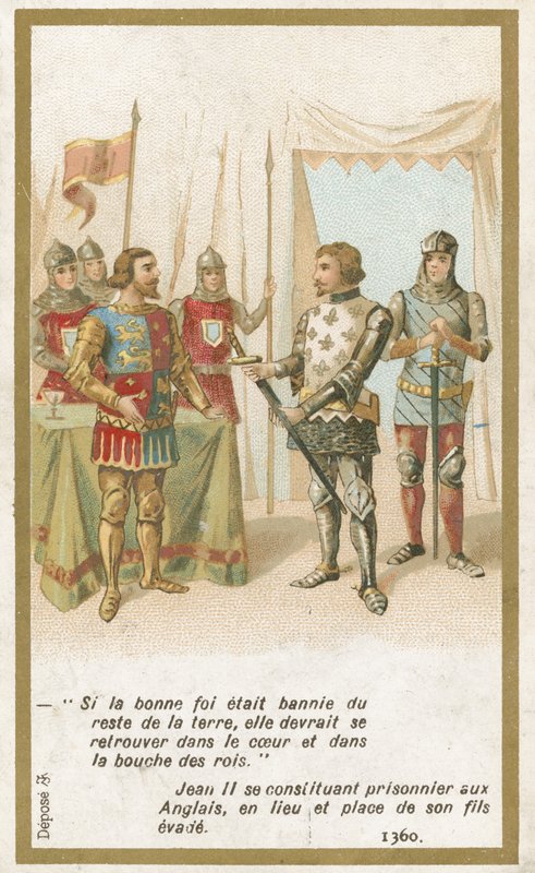 John II, Fransa Kralı, İngiliz esiri, 1360 by French School