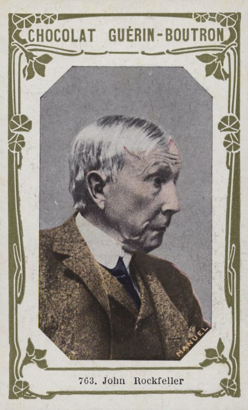 John Rockefeller (renkli fotoğraf) by French School