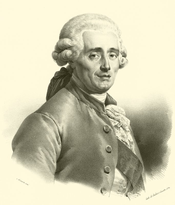 Joseph-Marie Vien, portre (gravür) by French School