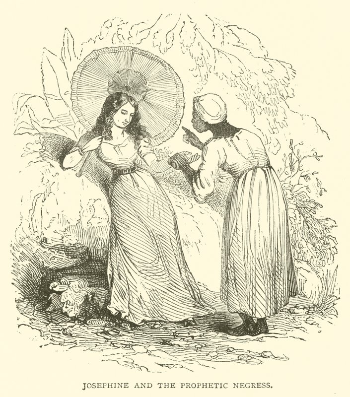 Josephine ve kehanet niteliğindeki siyah kadın (oyma) by French School