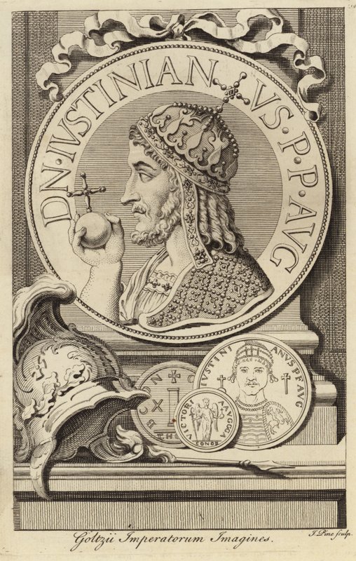 Justinian I Büyük by French School