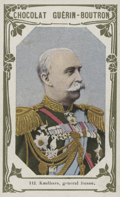 Kaulbars, general Russe (renkli fotoğraf) by French School