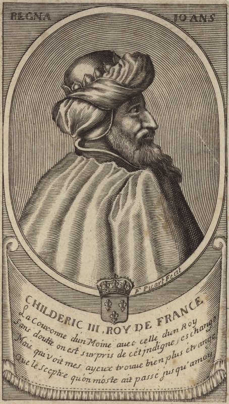 Frankların Kralı Childeric III by French School