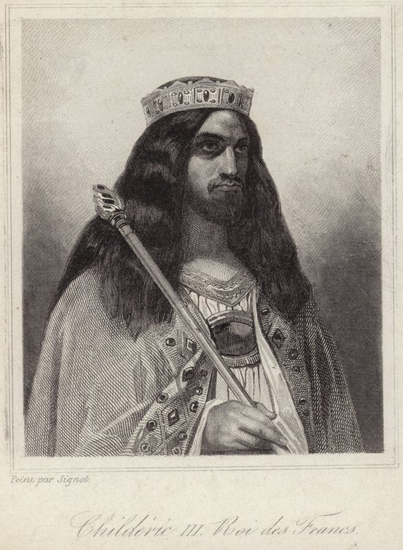 Frankların Kralı Childeric III by French School