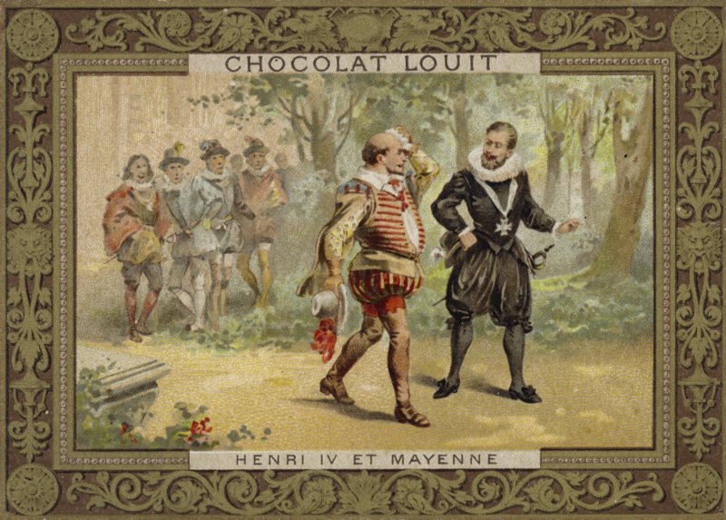 Fransa Kralı Henry IV ve Lorraine Charles, Mayenne Dükü by French School