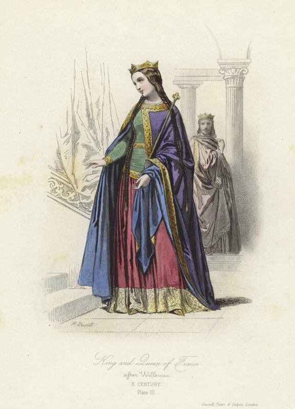 Fransa Kralı ve Kraliçesi, 10. Yüzyıl by French School
