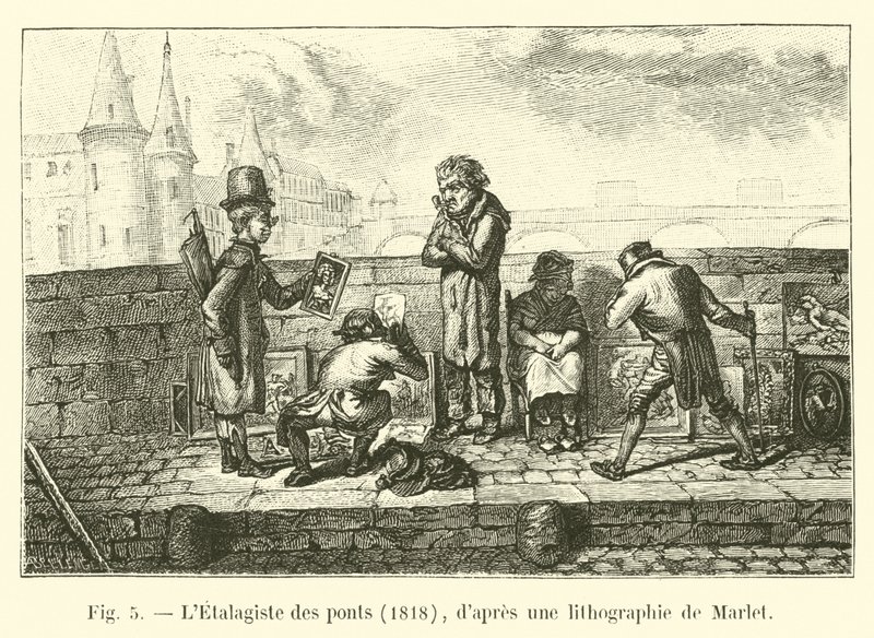 Etalagiste des Bridges, 1818, Marlet