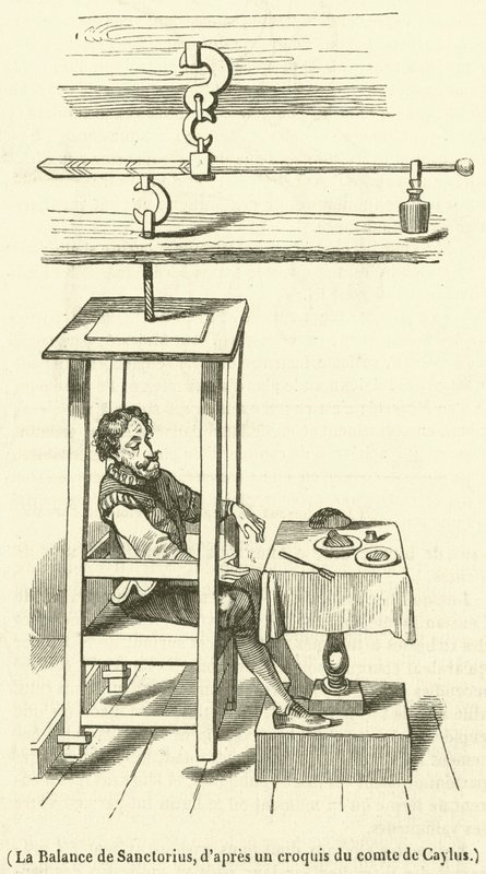 La Balance de Sanctorius (gravür) by French School