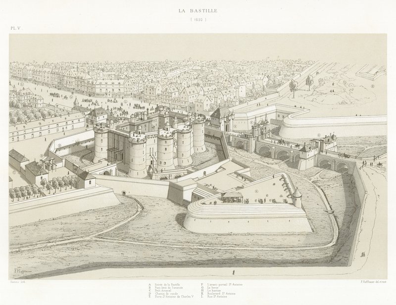 Bastille, 1650 by French School