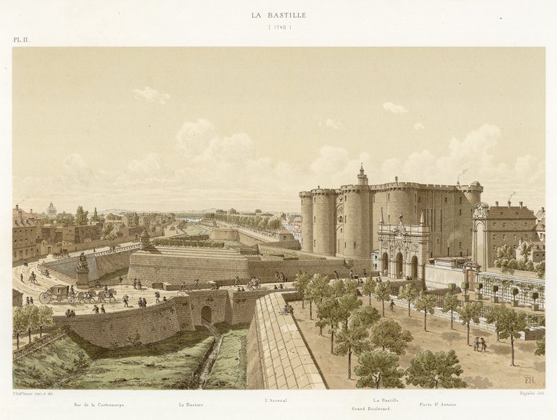 Bastille, 1740 by French School
