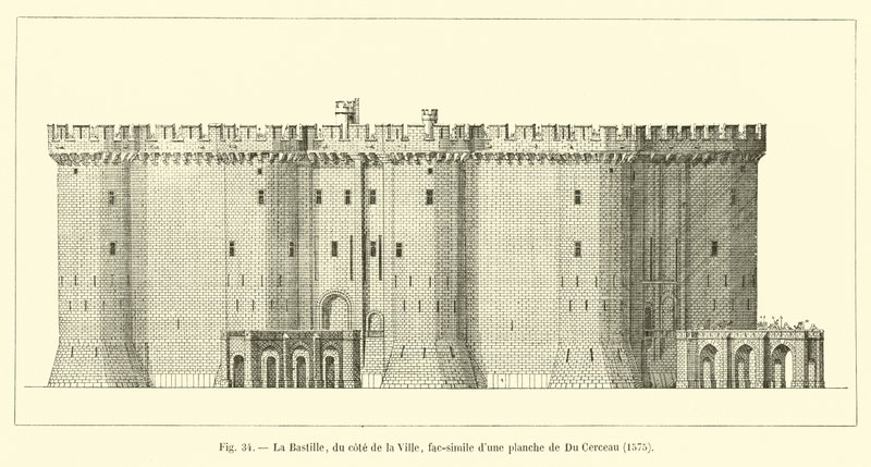 La Bastide, Şehir tarafında, Du Cerceau tarafından bir levhanın tıpkıbasımı, 1575 by French School