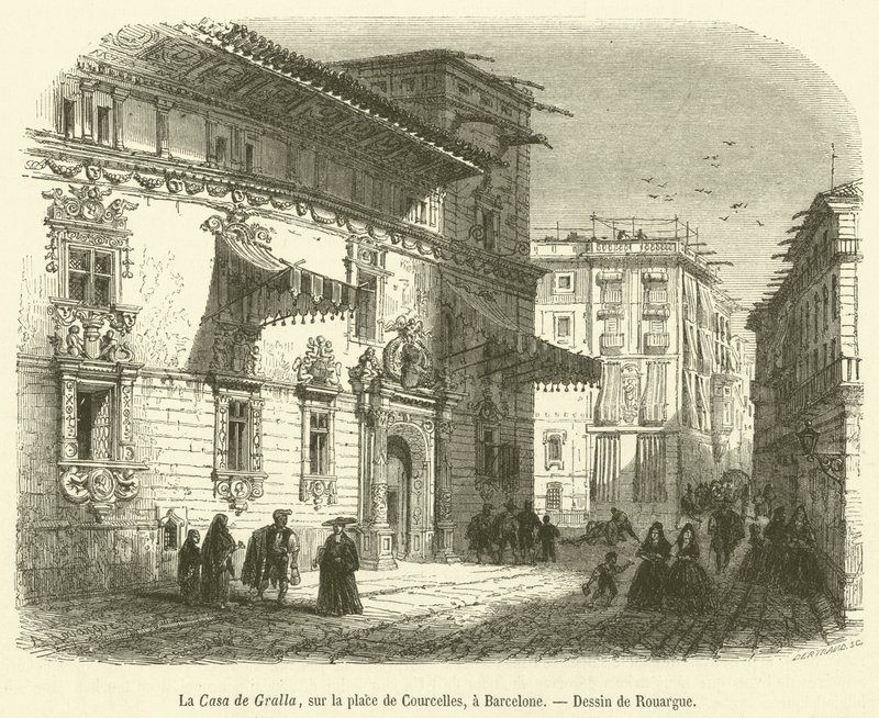Casa de Gralla, Place de Courcelles, Barselona