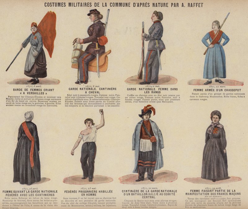 Paris Komünü, Askeri Kostümler De La Commune, Bir Raffet by French School