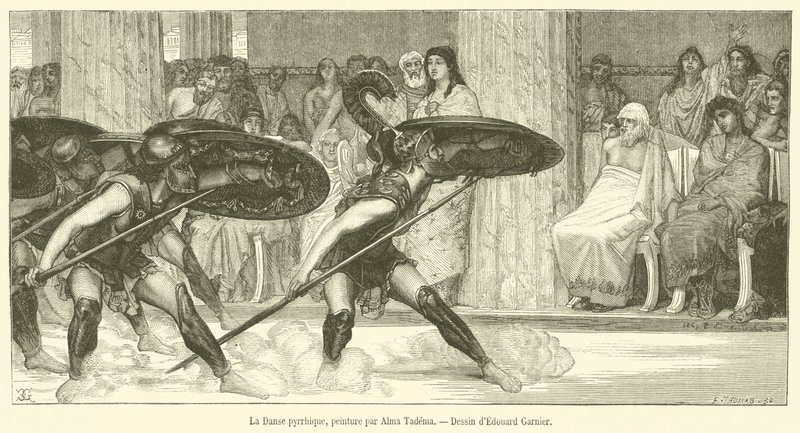 Pirus Dansı (gravür) by French School