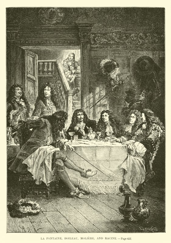 La Fontaine, Boileau, Moliere ve Racine by French School
