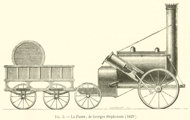 Roket, Georges Stephenson tarafından by French School
