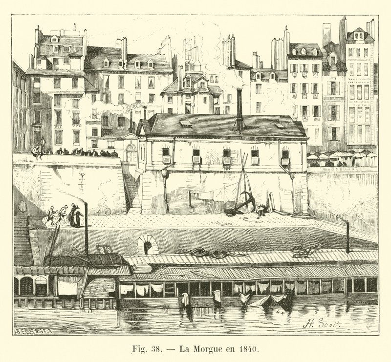 1840 yılında Morg by French School