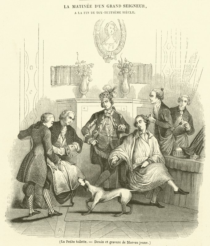 La Petite toilette (gravür) by French School
