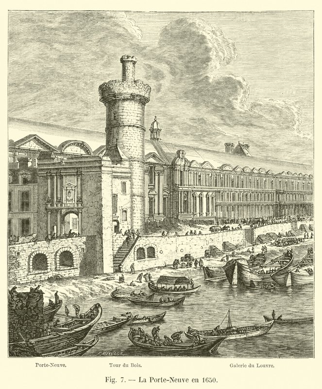 1650 yılında La Porte-Neuve by French School