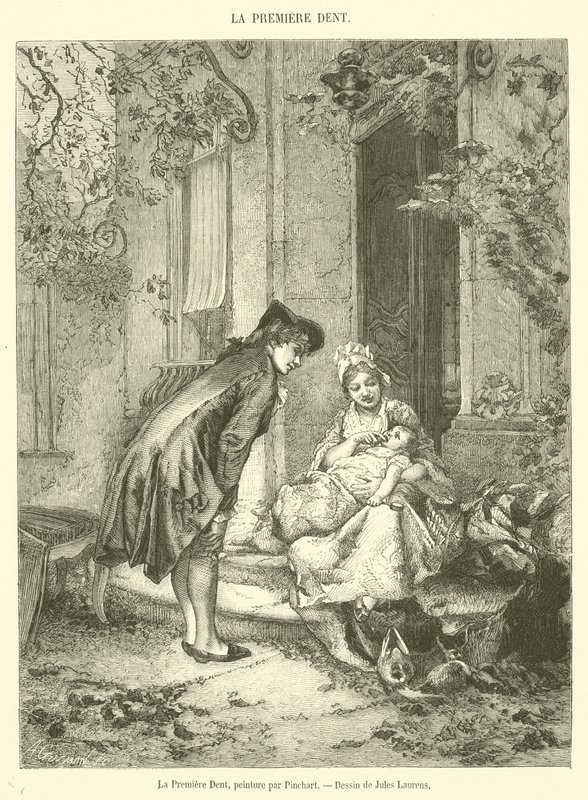 La Premiere Dent (gravür) by French School