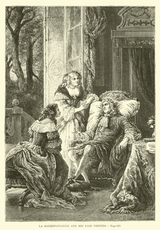 La Rochefoucauld ve adil arkadaşları by French School