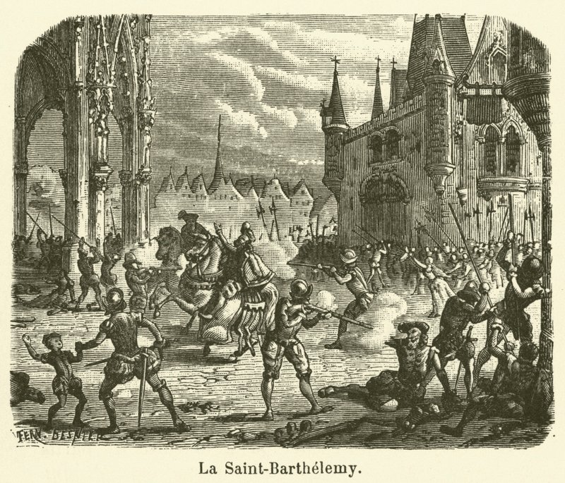 La Saint-Barthelemy (gravür) by French School