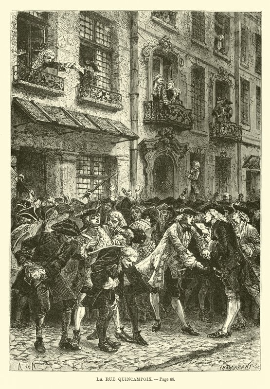 Rue Quincampoix by French School