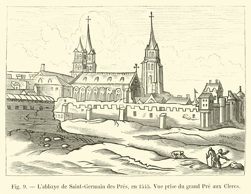 Labbaye de Saint-Germain des Pres, 1545