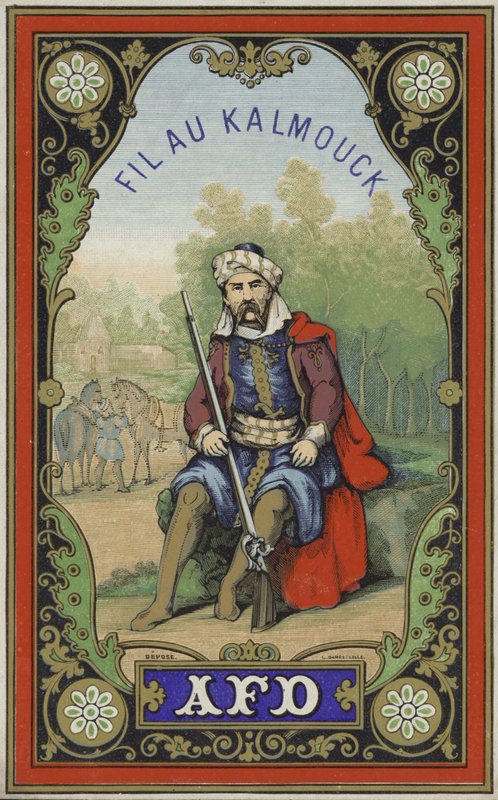 Fil au Kalmouck için etiket by French School