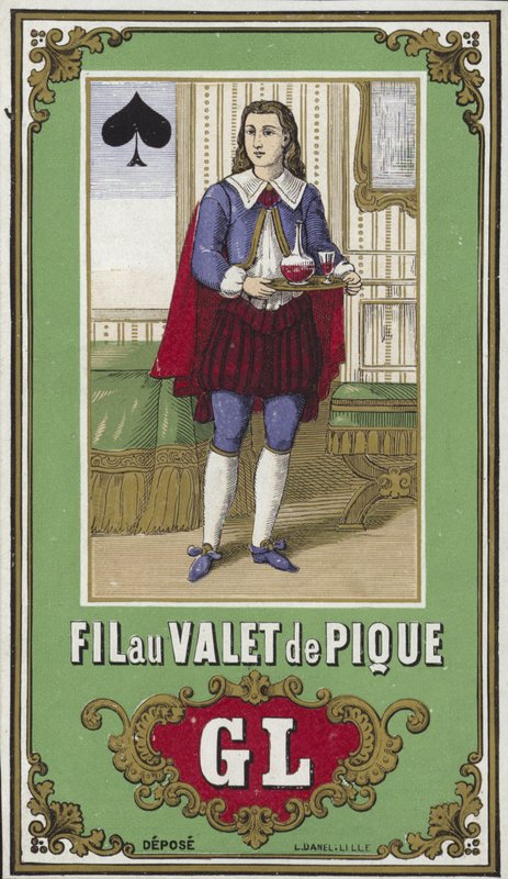Maça Jack ipliği için etiket by French School