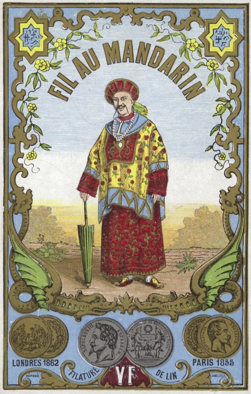 Mandalina ipliği için etiket by French School
