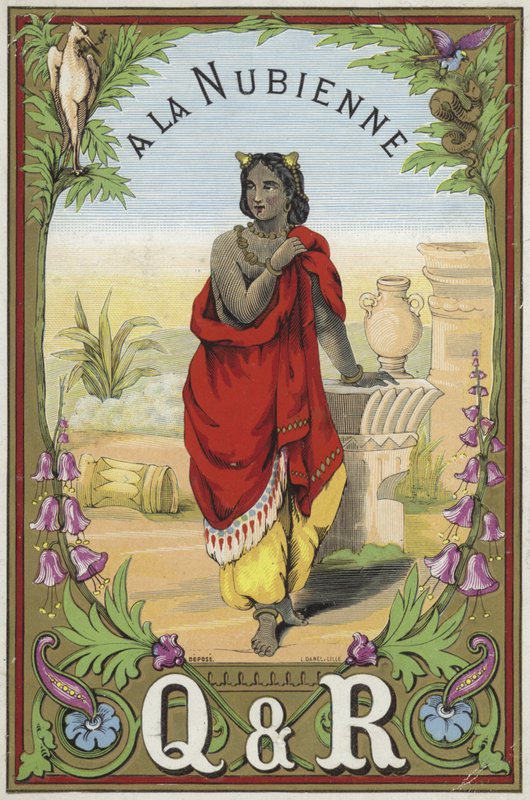 Nubian iş parçacığı için etiket by French School