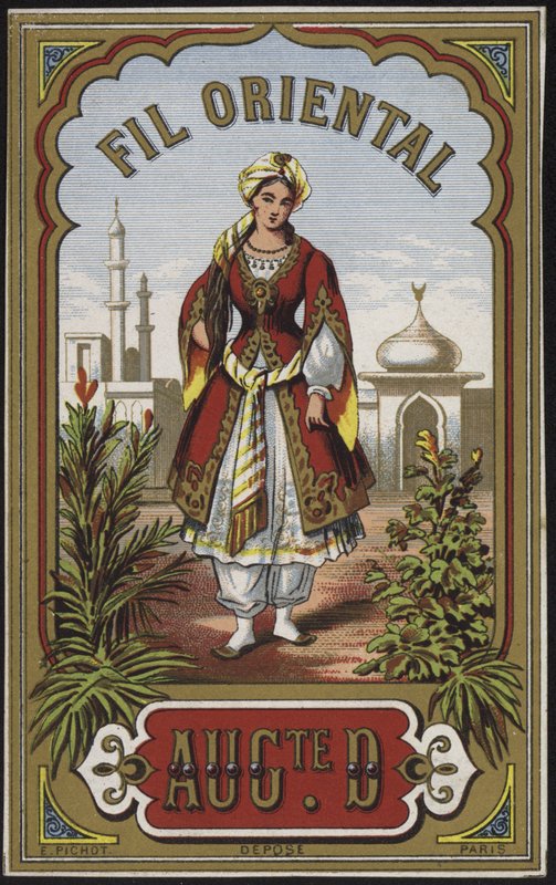 Oryantal iplik için etiket by French School