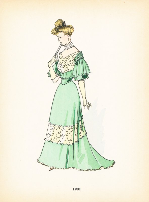 Bayan modası, 1901 by French School