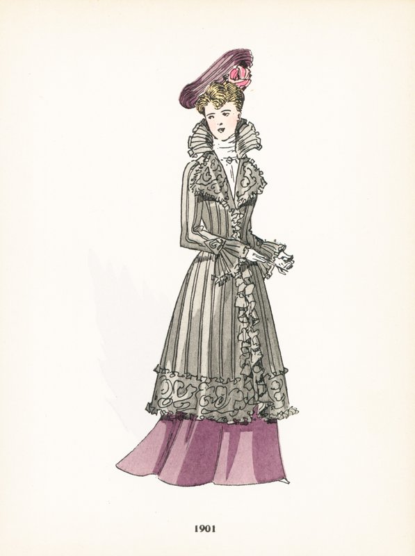 Bayan modası, 1901 by French School