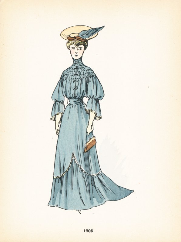 Bayan modası, 1905 by French School