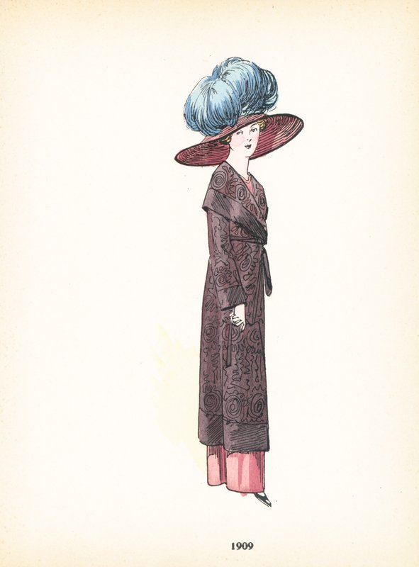 Bayan modası, 1909 by French School