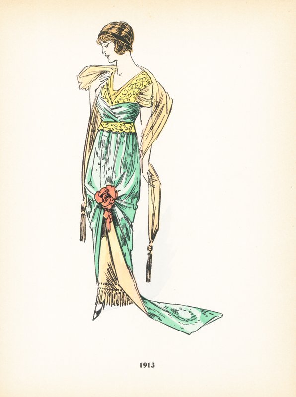 Bayan modası, 1913 by French School