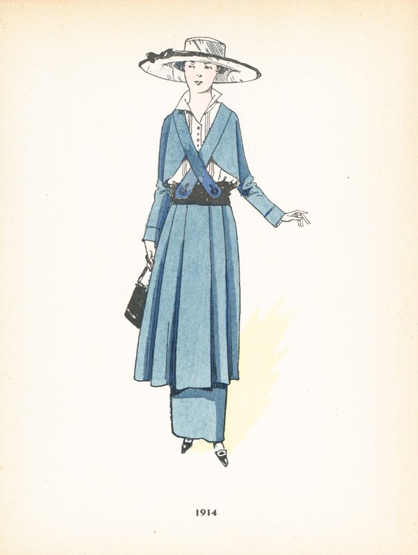 Bayan modası, 1914 by French School