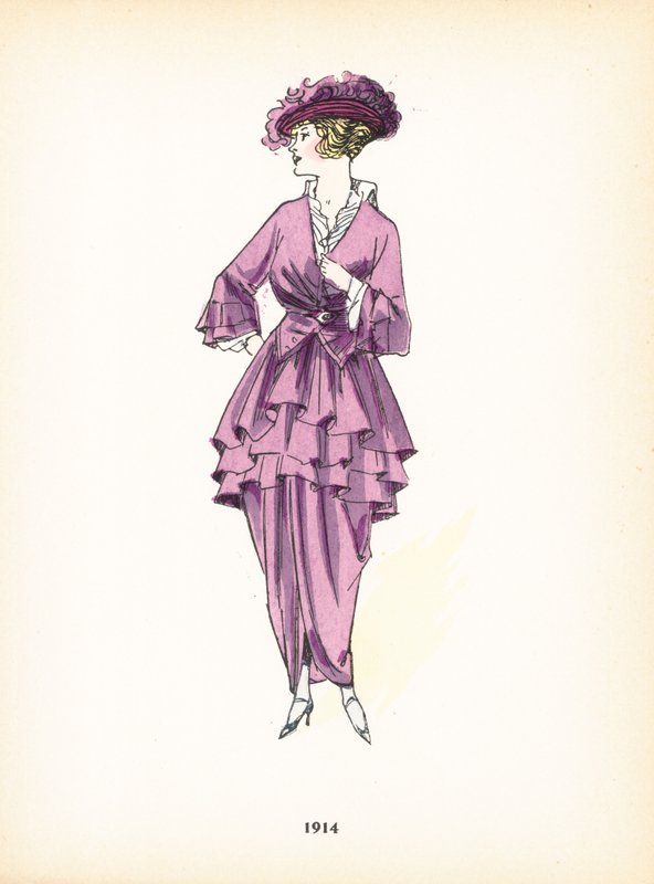 Bayan modası, 1914 by French School