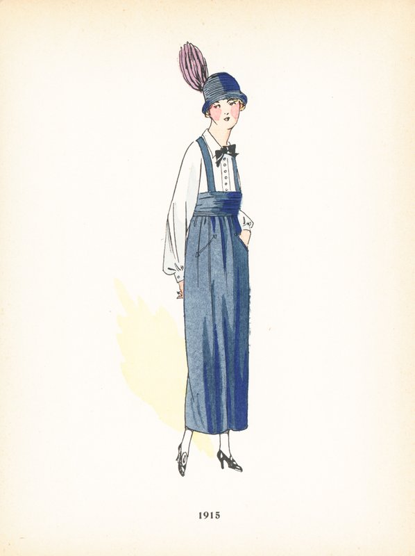 Bayan modası, 1915 by French School