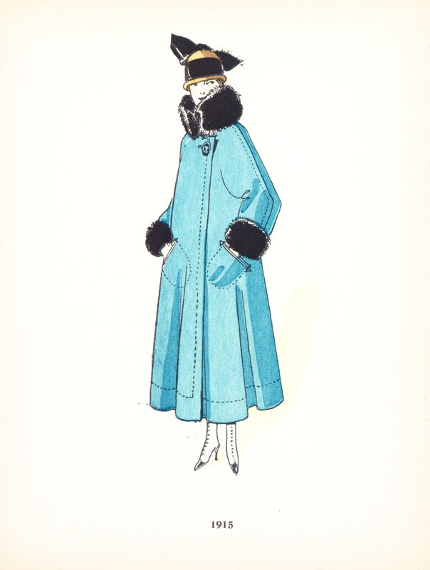Bayan modası, 1915 by French School