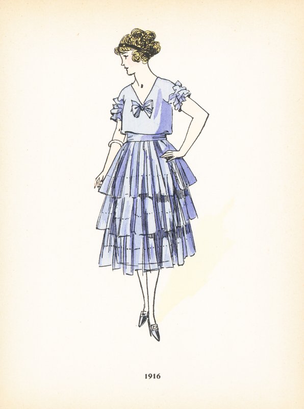 Bayan modası, 1916 by French School