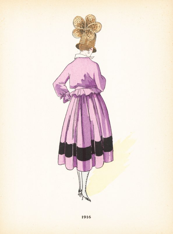 Bayan modası, 1916 by French School