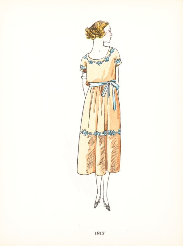 Bayan modası, 1917 by French School